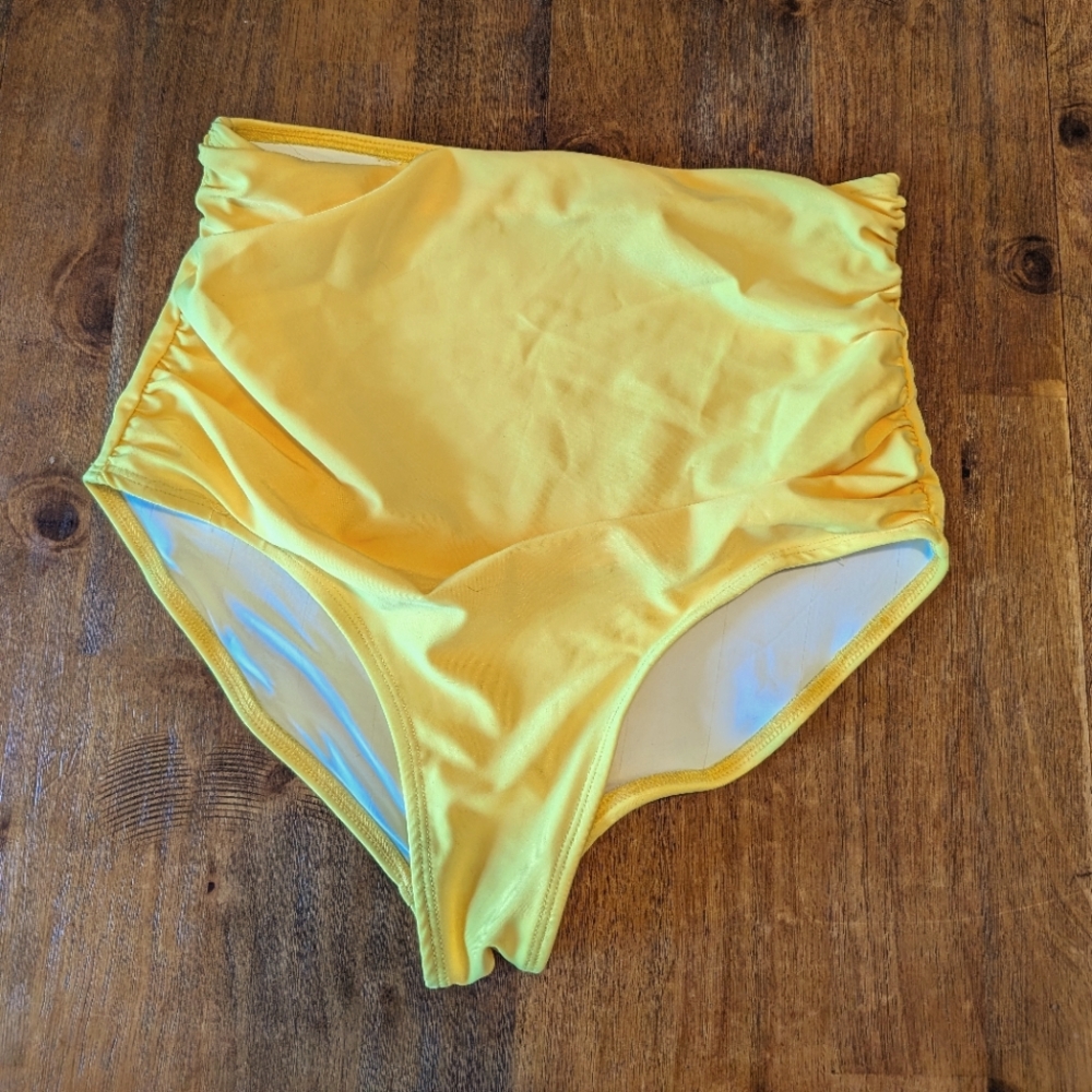 Yellow Women's Bathing Suit Bottom